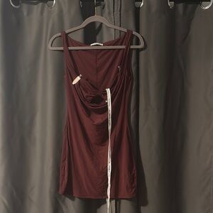 Lucy in the Sky Burgundy Mini Dress